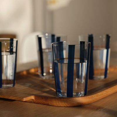ノバ　タンブラー　５００ｍＬ　ネイビーストライプ（００３５３３６６）