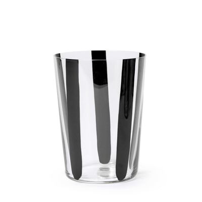 ＜The Conran Shop＞ノバ　タンブラー　５００ｍＬ　ブラックストライプ（００３５３３８０）