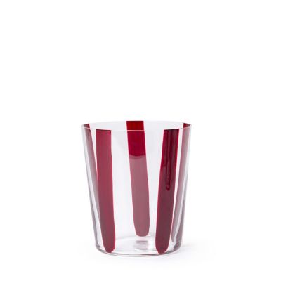 ＜The Conran Shop＞ノバ　タンブラー　３６０ｍＬ　バーガンディストライプ（００３５３４０３）