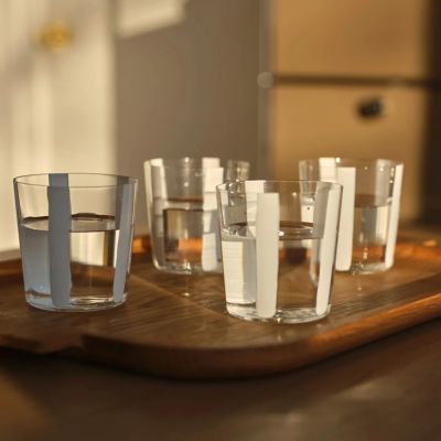 ノバ　タンブラー　３６０ｍＬ　ホワイトストライプ（００３５３４３４）