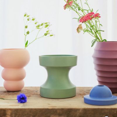 TCS．ファミリー オブ ベース ボルト フラワーベース セージ