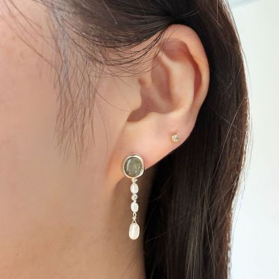 agete アガット K18 ゴールド 0.04 ダイヤモンド ピアス 片耳のみ K18ダイヤモンドピアス（0．04ct） | agete/アガット | 三越