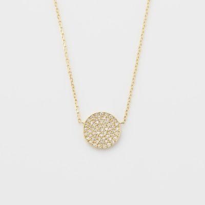 K18ダイヤモンドネックレス（0．1ct） | agete/アガット | 三越