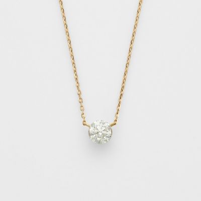＜agete＞Ｋ１８ダイヤモンドネックレス（０．３ｃｔ）