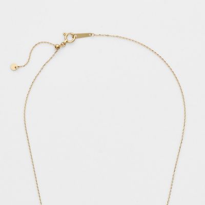 K18ダイヤモンドネックレス（0．3ct） | agete/アガット