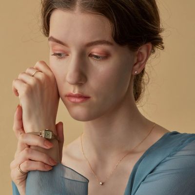 K18ダイヤモンドネックレス（0．3ct） | agete/アガット