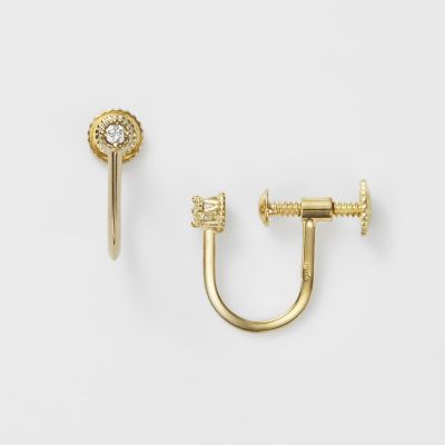 ＜agete＞《ＷＥＢ限定》ゴールドダイヤモンドイヤリング（０．０１ｃｔ）