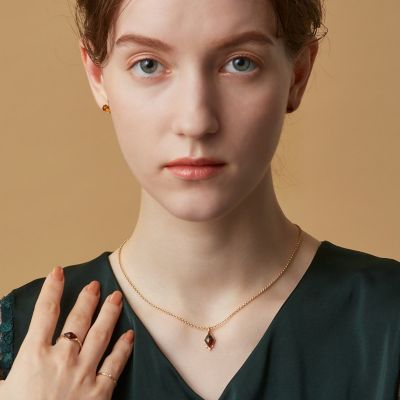 アガット k10ピアス&アンバーリング K10アンバーリング | agete/アガット | 三越伊勢丹オンライン