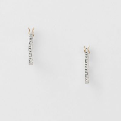 シルバーフープピアス