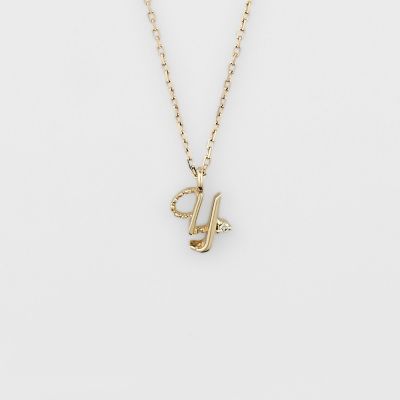 ＜agete＞《ＷＥＢ限定》イニシャルＹ／Ｋ１０ダイヤモンドネックレス