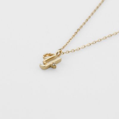 ete ネックレス　k10 イニシャル　Y WEB限定》イニシャルY／K10ダイヤモンドネックレス