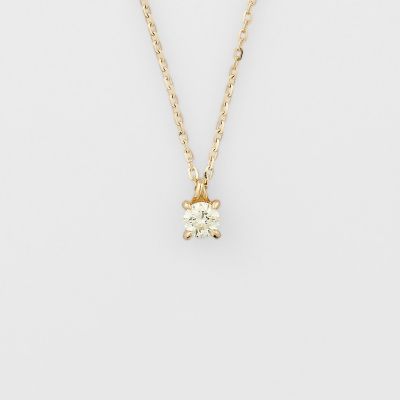 ＜agete＞《ＷＥＢ限定》Ｋ１８ダイヤモンドネックレス（０．０９ｃｔ）