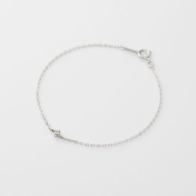 agete/アガット シルバーダイヤモンドブレスレット（０．０３　ｃｔ）
