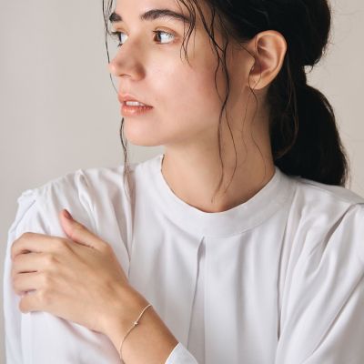 シルバーダイヤモンドブレスレット（0．03 ct） | agete/アガット