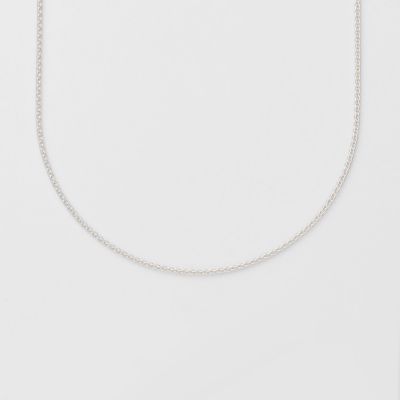 ＜agete＞シルバーネックレスチェーン（７０ｃｍ）