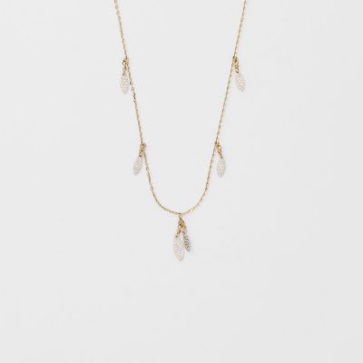 ＜agete＞Ｋ１０／シルバーネックレス