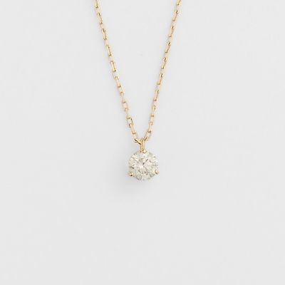 ＜agete＞Ｋ１８ダイヤモンドネックレス（０．１ｃｔ）