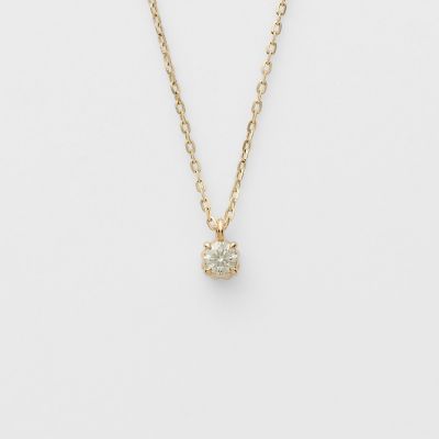 ＜agete＞Ｋ１０ダイヤモンドネックレス（０．０５ｃｔ）