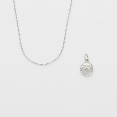 シルバーネックレスチャームセット