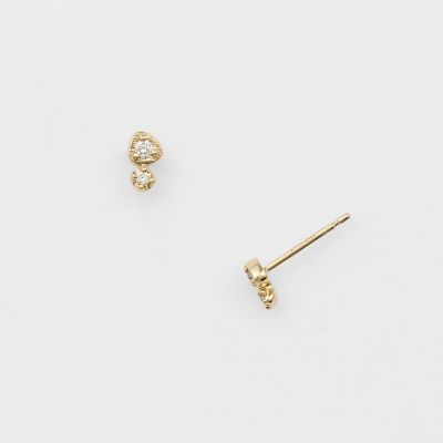 K10ダイアモンドピアス（0．02ct） | agete/アガット