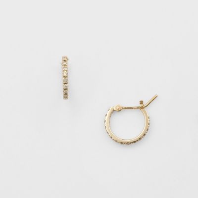 ＜agete＞Ｋ１０ダイヤモンドピアス（Ｓ）／（０．０９ｃｔ）