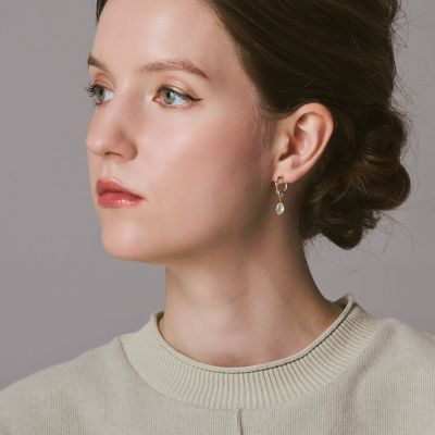 Ｋ５／シルバークォーツイヤリングセット