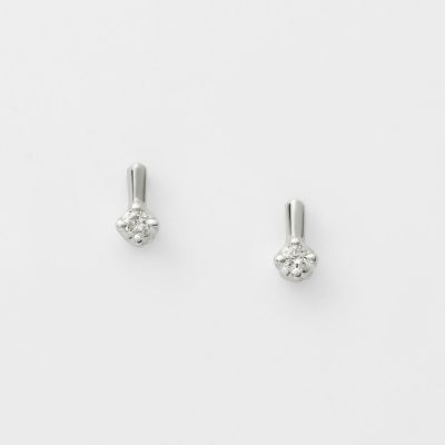 agete/アガット シルバーダイヤモンドピアス(0.04ct)