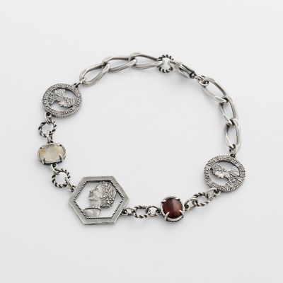 ＜agete＞シルバーコインブレスレット