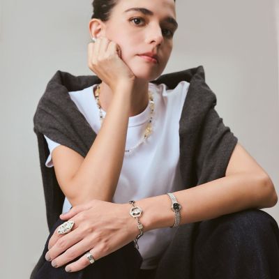 シルバーコインブレスレット