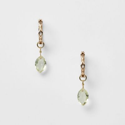 ＜agete＞Ｋ５レモンクォーツピアスセット