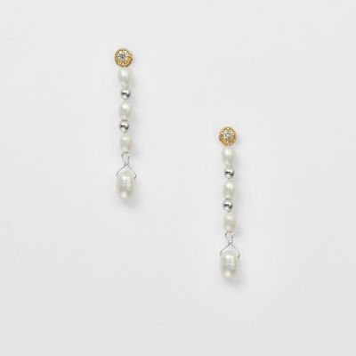 《ＷＥＢ限定》Ｋ１０／シルバー淡水パールピアスチャーム