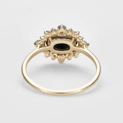 美品 agete アガットete エテ YG ダイヤモンド リング 12号 K10ジェット／ダイヤモンドリング | agete/アガット | 三越