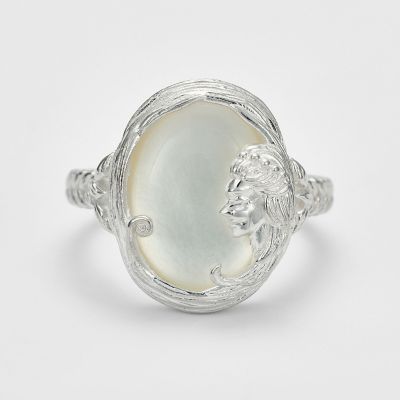 ＜agete＞＜乙女座＞シルバークォーツ／シェルリング