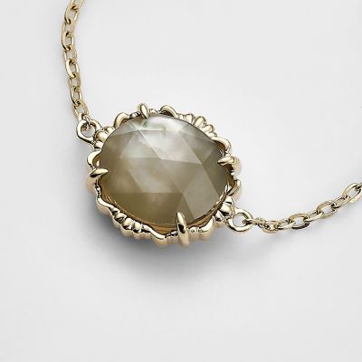 ＜agete＞Ｋ１０クォーツ／シェルチェーンリング