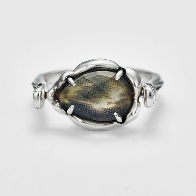 シルバークォーツ／ガーネットリング | agete/アガット | 三越