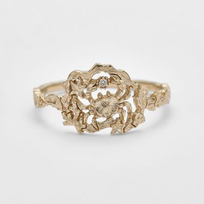 ＜agete＞＜蟹座＞Ｋ５ダイヤモンドリング