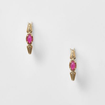 ＜agete＞Ｋ１０ルビーピアス