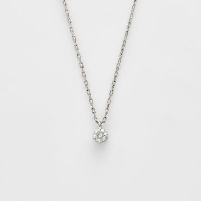 agete/アガット プラチナダイヤモンドネックレス 08ホワイト 【三越伊勢丹/公式】