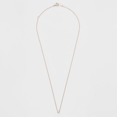 WEB限定》K10ダイヤモンドネックレス（0．03ct／ピンク