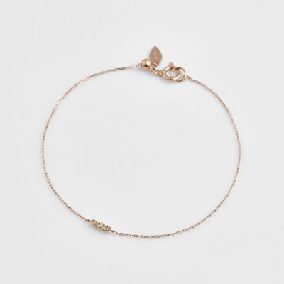 ＜agete＞《ＷＥＢ限定》Ｋ１０ダイヤモンドブレスレット（ピンクゴールド）