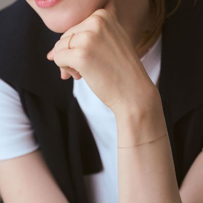 WEB限定》K10ダイヤモンドブレスレット（ピンクゴールド