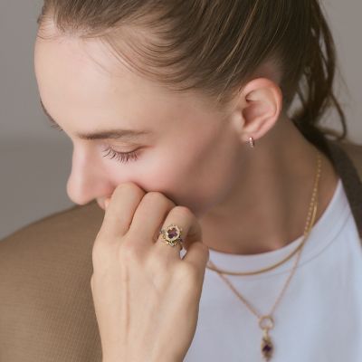 K10マルチストーンリング | agete/アガット | 三越伊勢丹オンライン