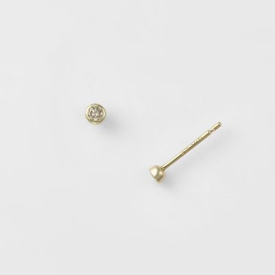 ＜agete＞Ｋ１０ダイヤモンドピアス（０．０３ｃｔ）