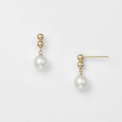 ミウ k18ピアス K10ダイヤ付きネックレス 淡水パールピアス K10淡水パールピアス | agete/アガット | 三越伊勢丹オンライン