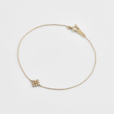 agete/アガット K10ダイヤモンドブレスレット(0.06ct ) 08ホワイト 【三越伊勢丹/公式】