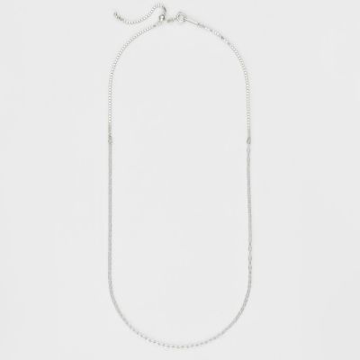 ＜agete＞シルバーネックレスチェーン（４５ｃｍ）