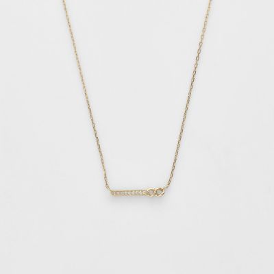 agete/アガット K10ダイヤモンドネックレス(0.01ct) 08ホワイト 【三越伊勢丹/公式】