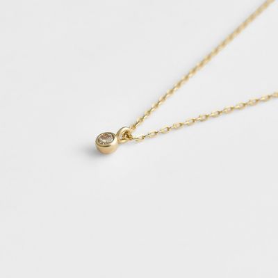 K10ダイヤモンドネックレス（0．03ct） | agete/アガット