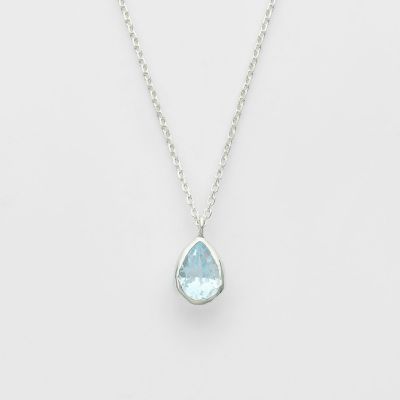 ＜agete＞シルバートパーズネックレス