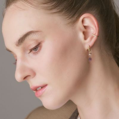 ★最終値下げ★ageteアガット　K10 マルチストーンピアスチャーム K10マルチストーンピアスチャーム｜ピアスチャーム｜アガット